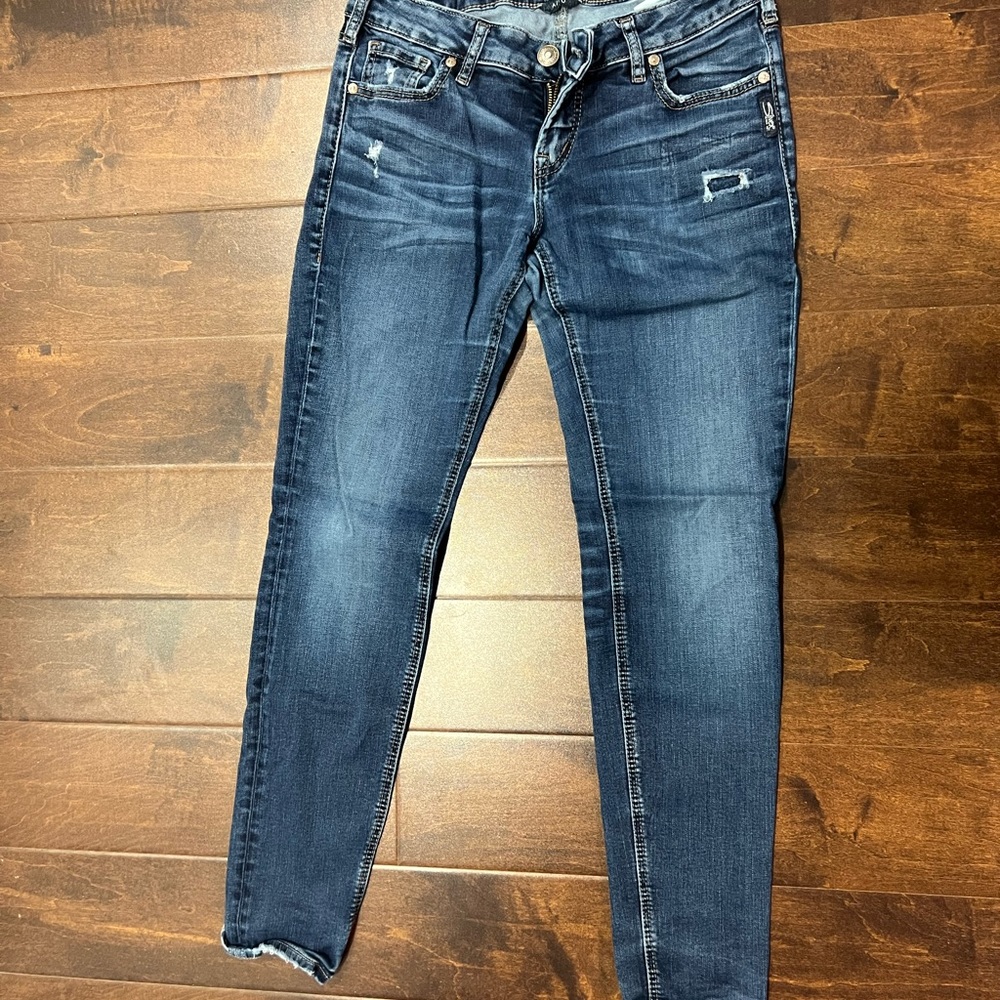 Silver Aiko Mid Jeans
